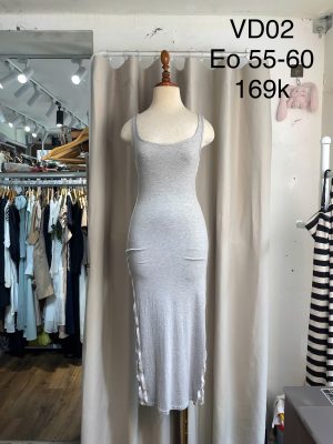 Váy ghi sọc trắng thể thao