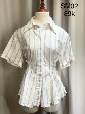 Áo sơ mi thô line kẻ sọc