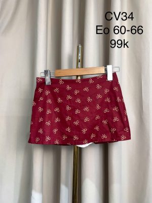 Chân váy chữ A họa tiết thêu nơ / Bow Embroidered Skirts