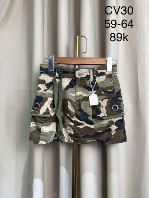 Chân váy túi hộp họa tiết rằn ri / Camouflage Cargo Skirts