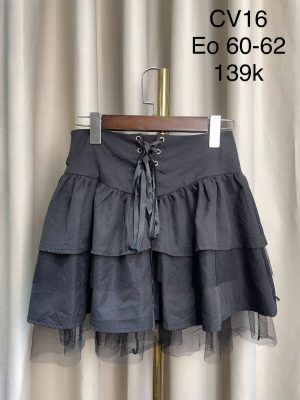Chân váy tầng phối voan lưới / Tiered Mesh Skirts