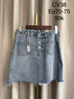Chân váy jean cài cúc / Buttoned Denim Skirts